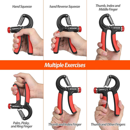 NIYIKOW Adjustable Grip Strength Trainer - Enhance Your Hand and Forearm Strength for Musicians and Athletes