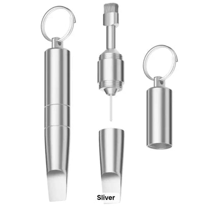 Onio High Quality Accessories 3 in 1 Sim Card Ejector Pin Needle Phone Cleaning Brush For Package Unpacker Portable Keychain.