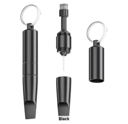 Onio High Quality Accessories 3 in 1 Sim Card Ejector Pin Needle Phone Cleaning Brush For Package Unpacker Portable Keychain.