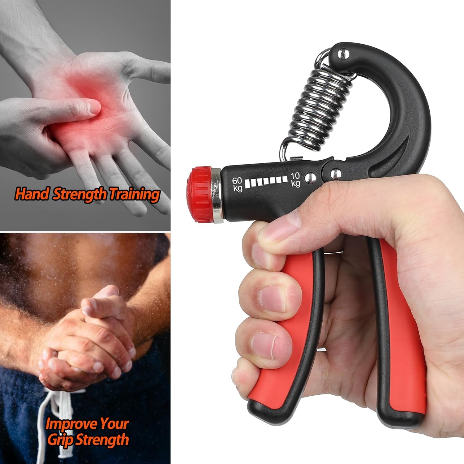 NIYIKOW Adjustable Grip Strength Trainer - Enhance Your Hand and Forearm Strength for Musicians and Athletes