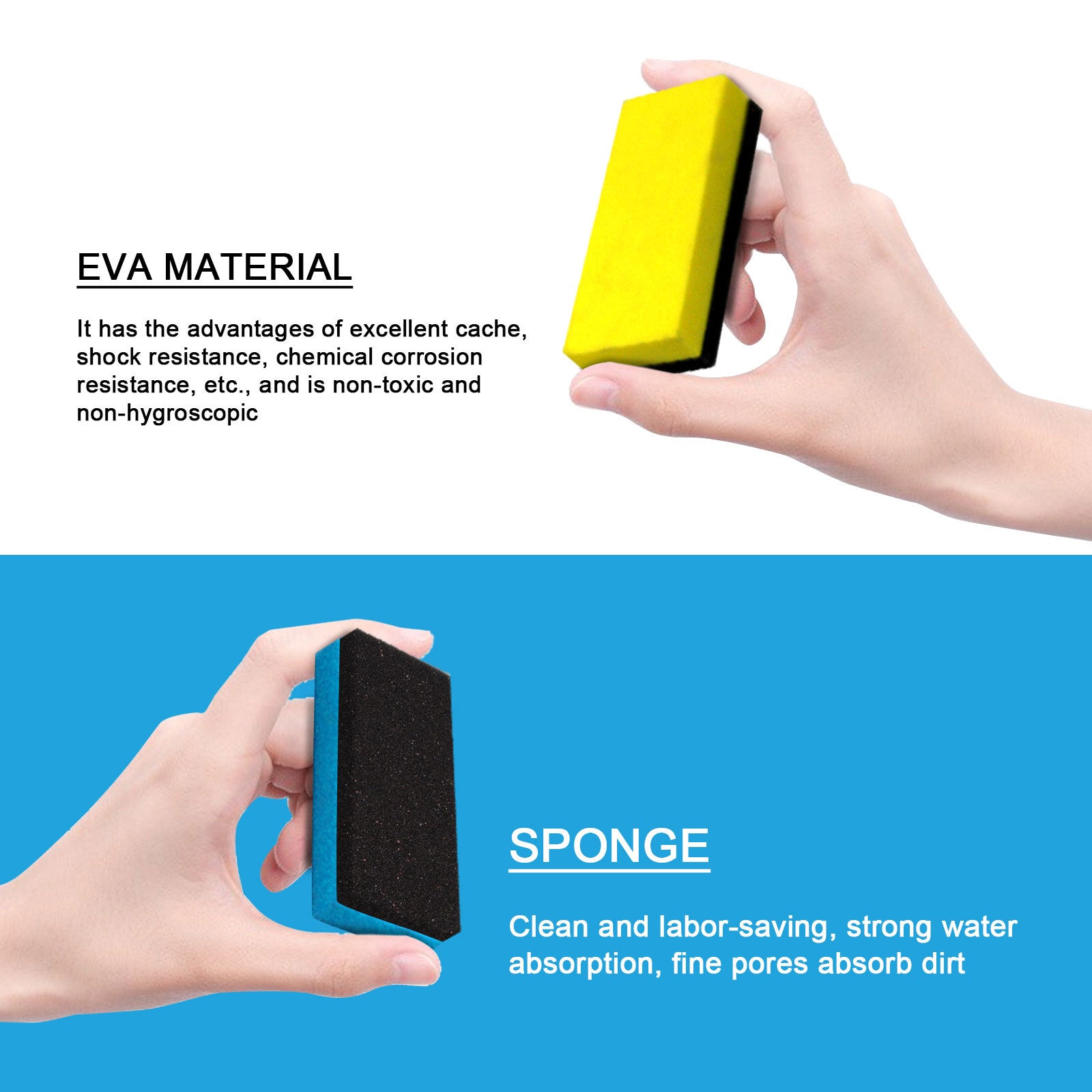 Household Cleaning Water Absorption And Sponge Wiping